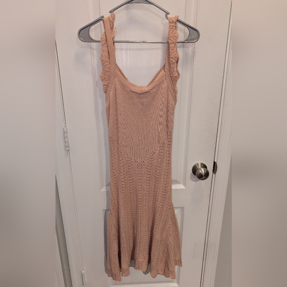 Freshman 1996 Knit Pastel Pink Dress Size‎ Medium - Picture 5 of 5